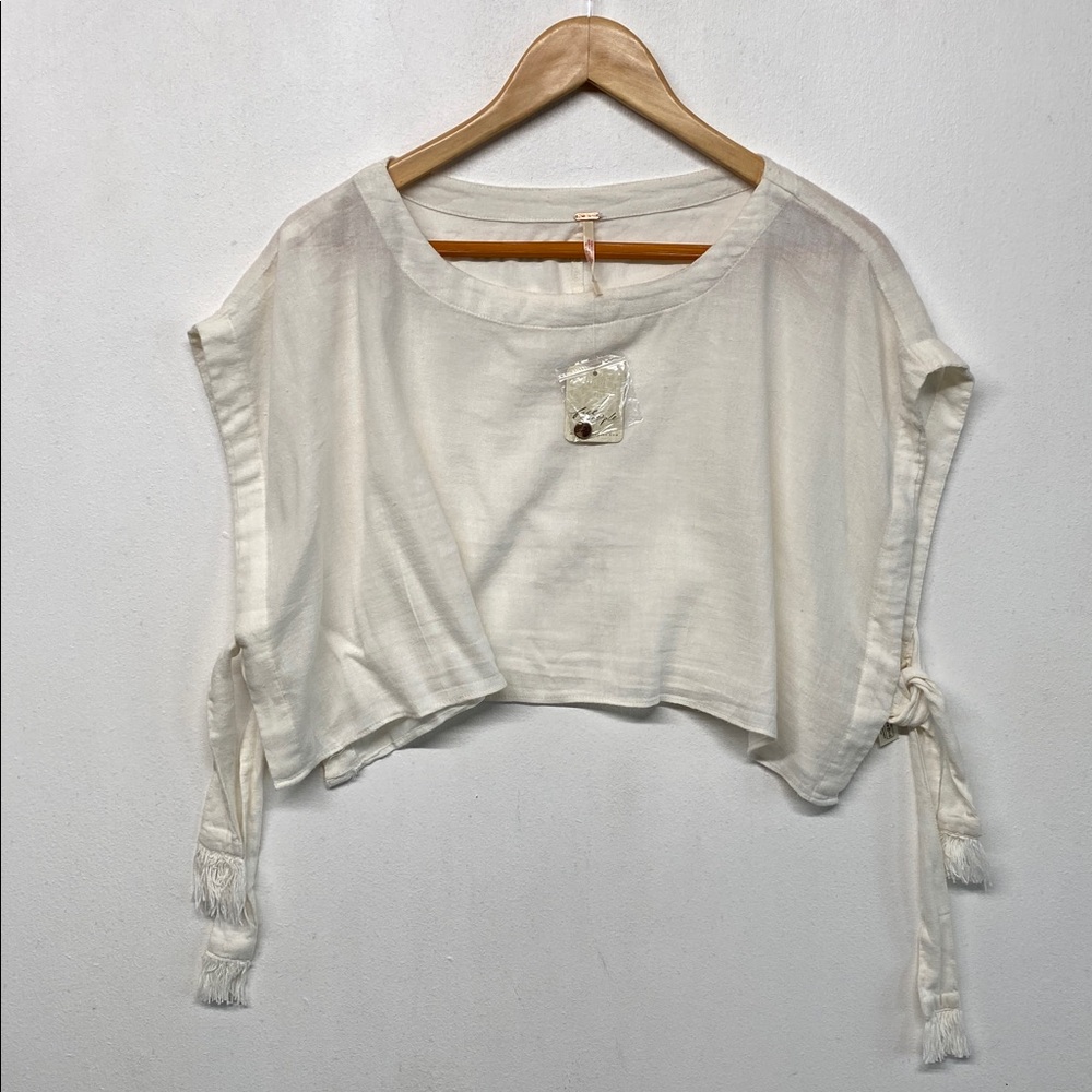 Free People Sundown Crop Top Ivory L
